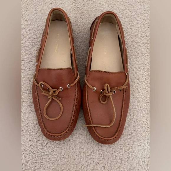 Cole Haan Brown Boat Shoes Classic Style Cole Haan Men main image 2